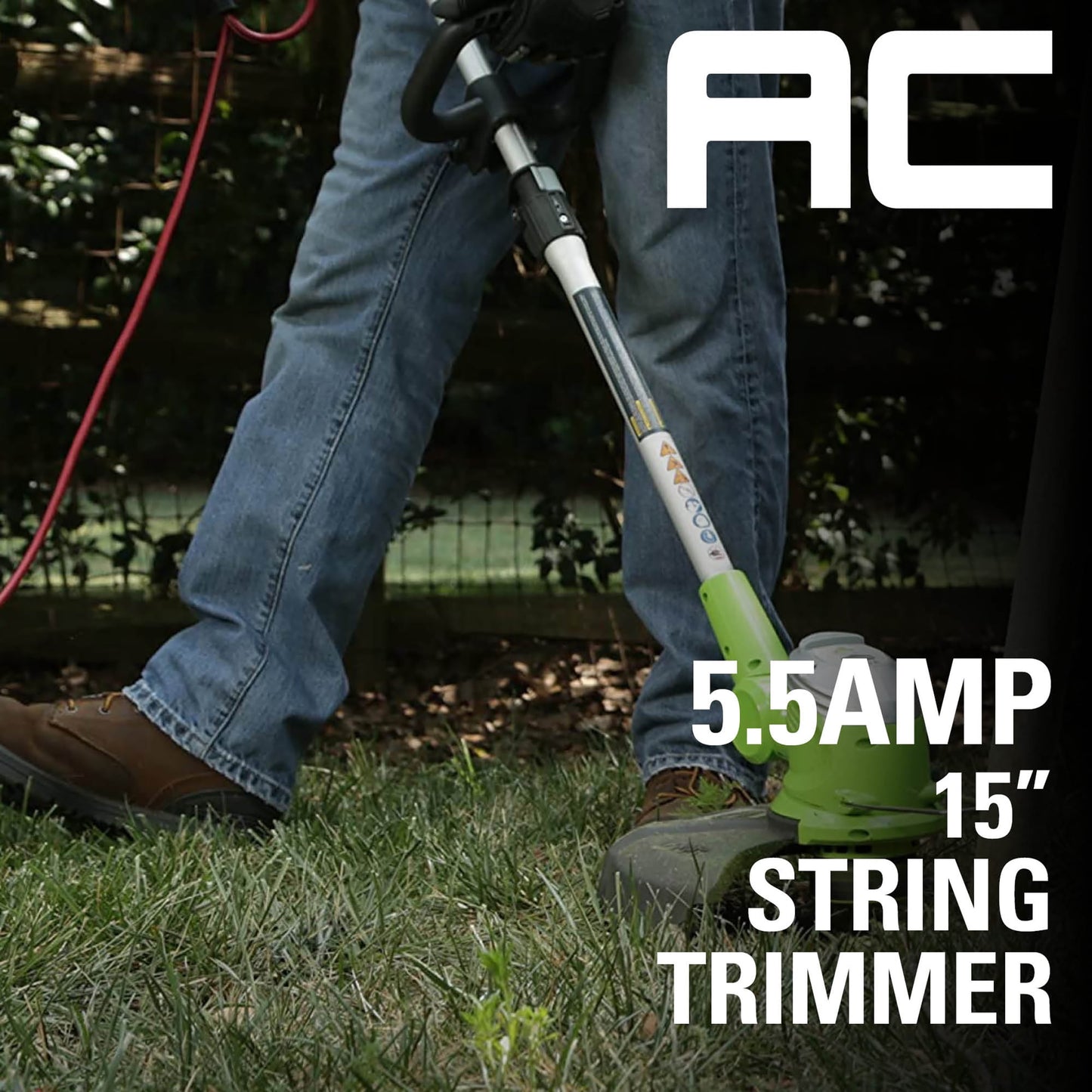 5.5 Amp 15 in Corded Electric String Trimmer, 21272